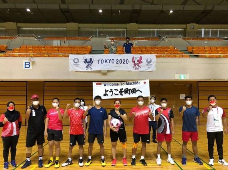 Wali Kota Machida Joici Isizaka Kunjungi Gymnasium Tempat Latihan Atlet Para Bulu Tangkis Indonesia