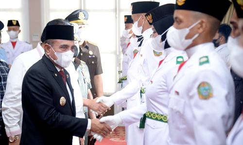 66 Paskibraka akan Bertugas dengan Formasi Lengkap, Gubernur Edy Rahmayadi Pesan Lakukan yang Terbaik untuk Sumut