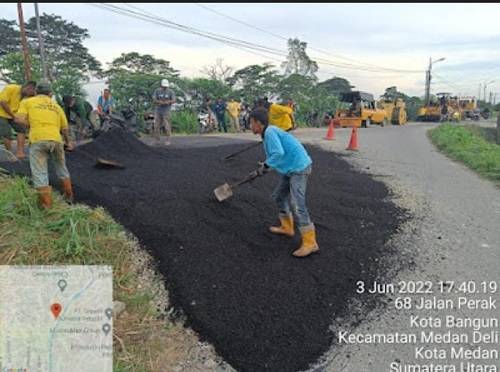 Demi Kenyamanan Warga, Jalan Perak Medan Deli Diaspal