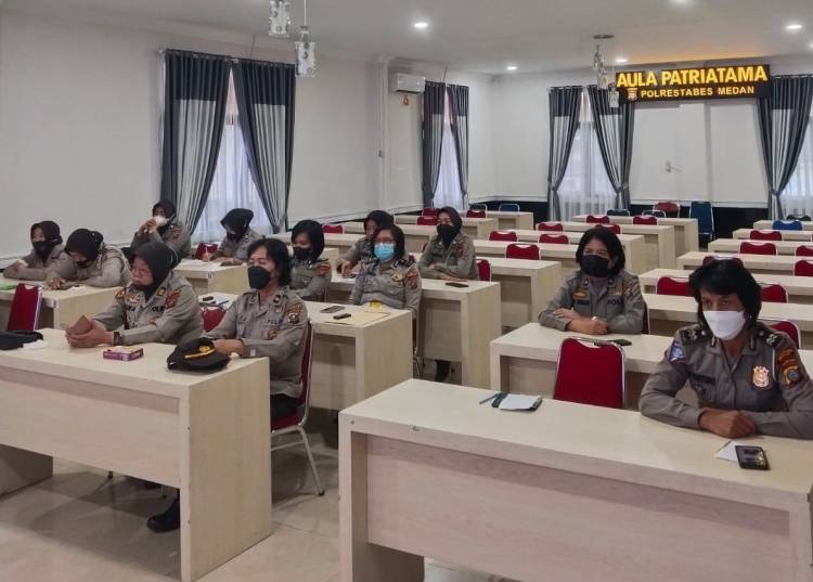  HUT Polwan ke-74, Polrestabes Medan Gelar Zoom Meeting dan Tetap Pedomani Prokes 