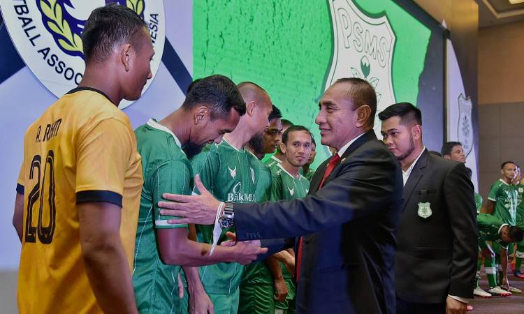  Jersey dan Pemain PSMS Diperkenalkan, Edy Rahmayadi Harapkan Tiga Klub dari Sumut Masuk Liga Satu