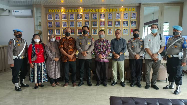 KPU dan Bawaslu Kota Medan Sambangi Polrestabes Medan, Ini yang Dibahas