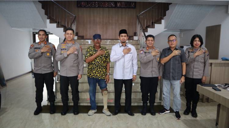 Peduli Warga Lumpuh, Kapolrestabes Medan Bantu Penyandang Disabilitas