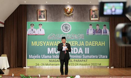  Edy Rahmayadi Buka Mukerda MUI Sumut, Sinergi MUI dan Pemerintah Membangun Harkat dan Martabat Umat