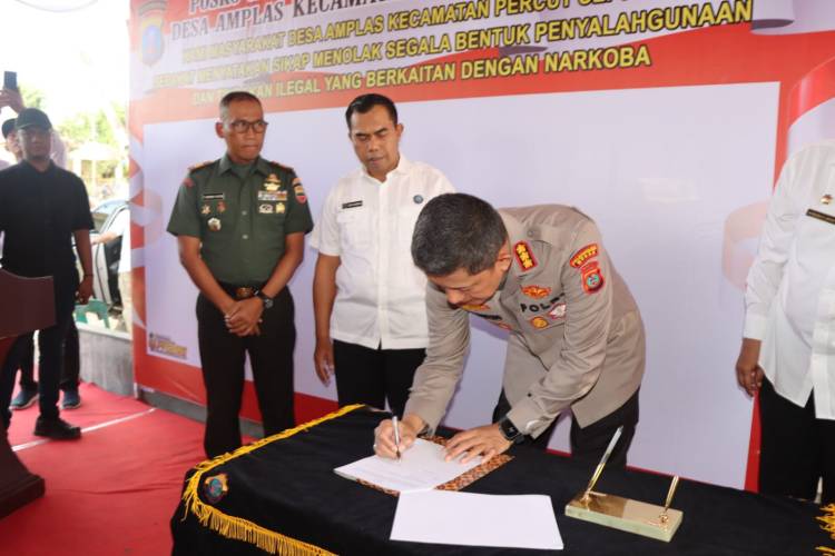 Polrestabes Medan Launching Kampung Bebas Narkoba di Jermal 15