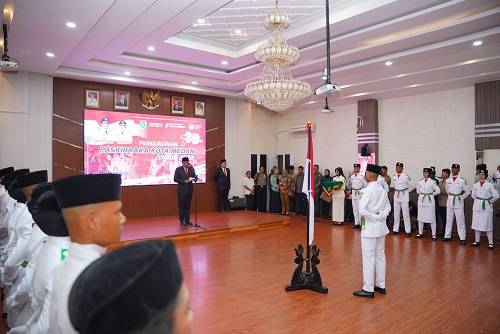 Walikota Medan Kukuhkan Anggota Paskibraka Kota Medan 2023, Orang Tua Bersyukur Anaknya Jalankan Tugas Mulia