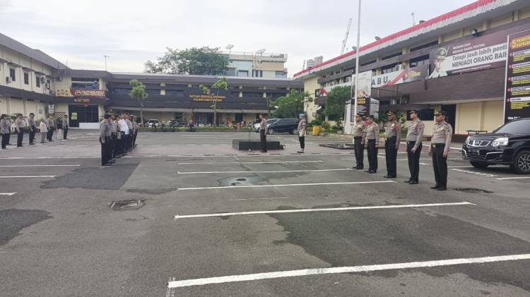 Pimpin Apel di Polrestabes Medan, Kompol R Silaen : Persiapkan Diri Jelang Kunjungan Presiden dan HUT RI