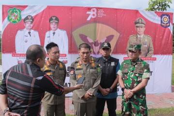 Meriahkan HUT ke-78 RI, Satpol PP Medan Gelar Apel Batalion dan Perlombaan