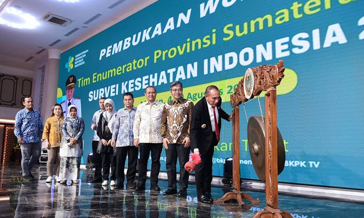Buka Workshop Survei Kesehatan Indonesia, Gubernur Sumut Sebut Pentingnya Data dalam Setiap Pengambilan Kebijakan