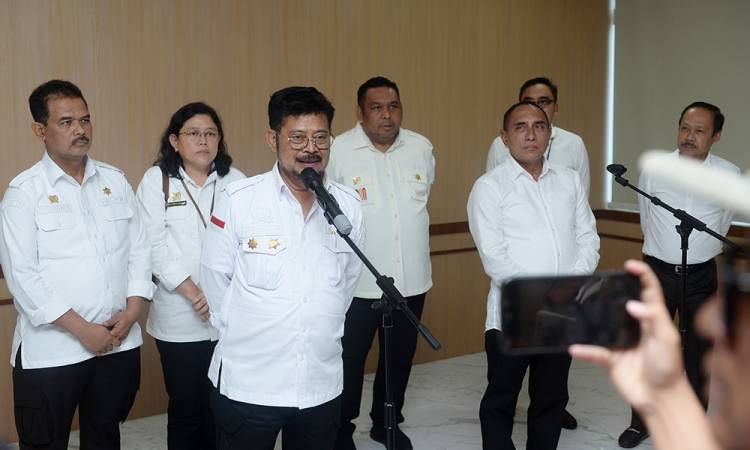 Berhasil Cukupi Ketersediaan Pangan Sumut, Mentan Syahrul Yasin Limpo Puji Gubernur Edy Rahmayadi