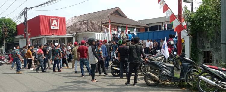 Polrestabes Gelar Pengamanan Demo Terkait Dualisme Organisasi Buruh di Amplas
