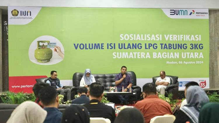 Pertamina Patra Niaga Regional Sumbagut Bersama Dirjen Migas ESDM Gelar Sosialisasi Verifikasi Volume Isi Ulang LPG 3 Kg