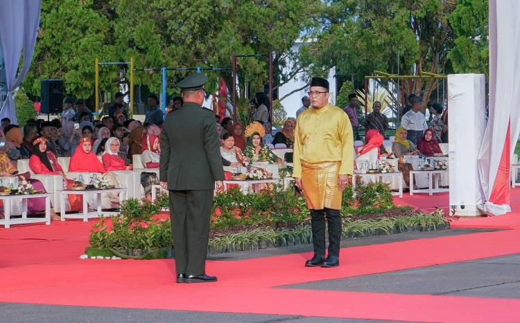 Upacara Penurunan Bendera Merah Putih Berlangsung Lancar dan Khidmat