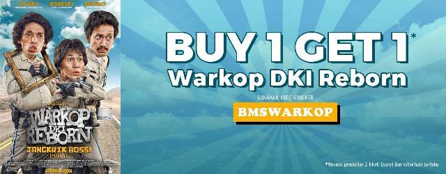 Premiere Warkop DKI Reborn, Book My Show Tawarkan Buy 1 Get 1 Free