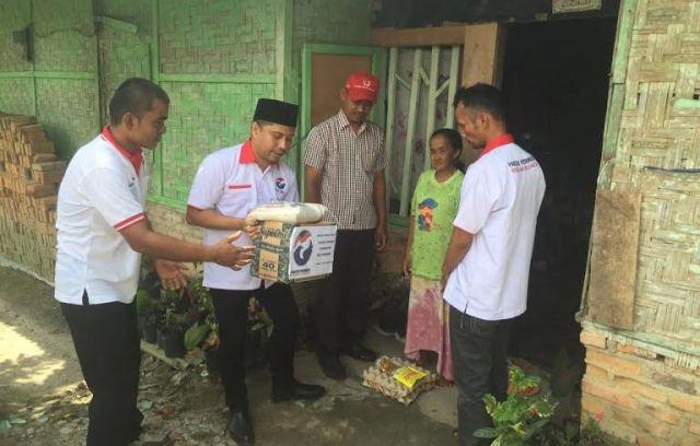 DPD Perindo Deli Serdang Serahkan Bantuan Korban Angin Puting Beliung