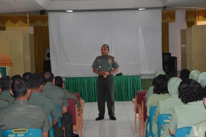 Danrem 022/PT Terima Laporan Korps Raport Perwira Korem 022/PT