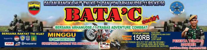 Yon Arhanudse 11/BS Gelar Acara Ngetrail Bareng