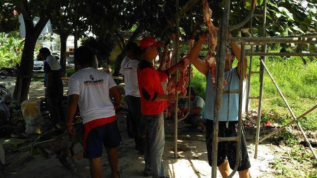 DPD Partai Perindo dan Warga Desa Tanjung Garbus Qurban 15 Ekor Hewan