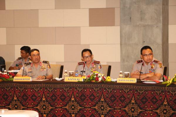 Kapolri Pimpin Rakor Persiapan Sidang Umum Interpol di Bali