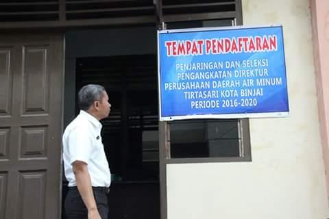Pemko Binjai Buka Pendaftaran Calon Direktur PDAM Tirtasari
