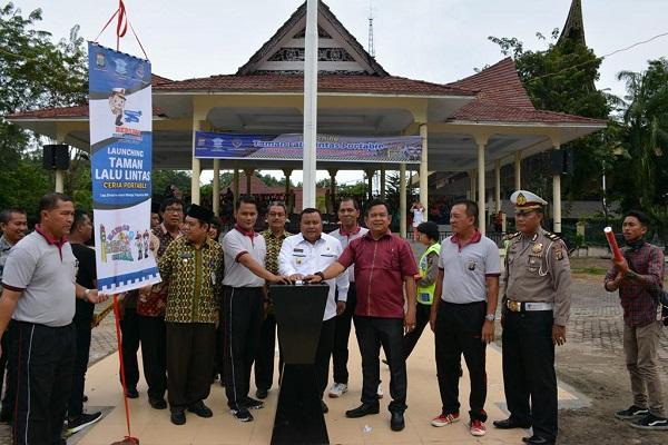 Pemko Sibolga Launching Taman Lalu Lintas Portable