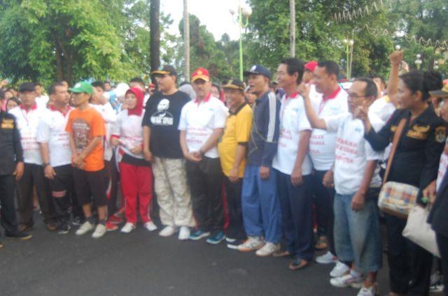 KTM Gelar Jalan Santai Kampanyekan Anti Narkoba di Binjai