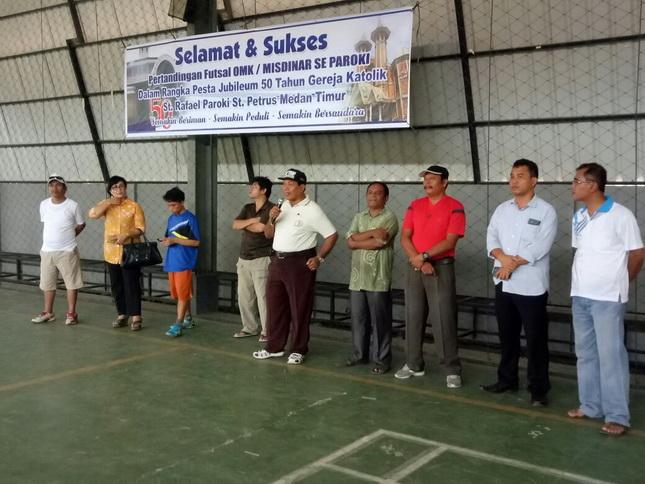 Pertandingan Futsal Menyongsong Pesta Jubileum 50 Tahun Gereja Katolik St Rafael