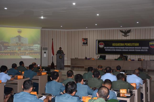 Kodam I/BB Susun Rancangan Undang-Undang KUHPM