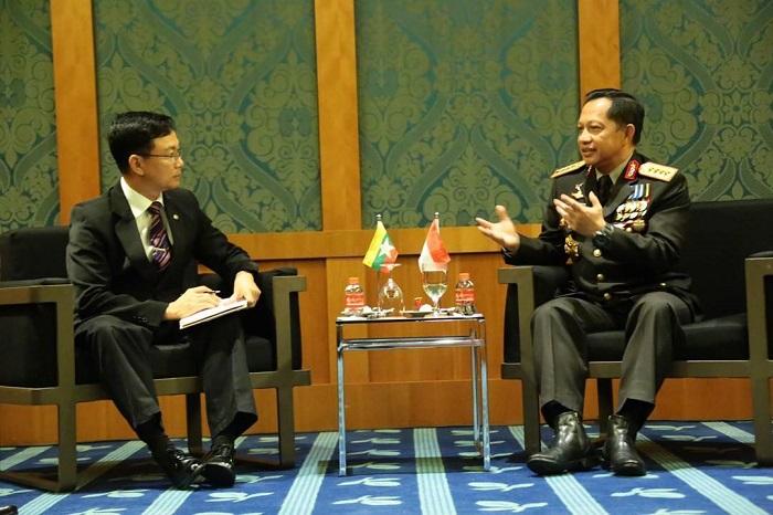 Kapolri Tawarkan Polisi Myanmar Kerjasama Pelatihan Atasi Konflik Tanpa Melanggar HAM