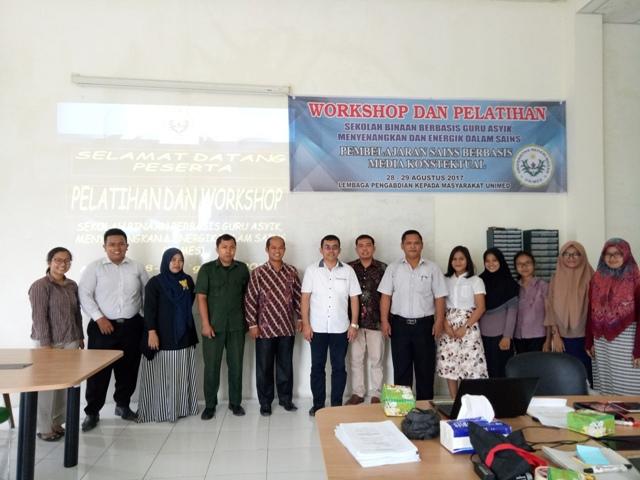 LPM Unimed Gelar Workshop Pembelajaran Sains Menyenangkan Berbasis Games kepada Guru SMP 