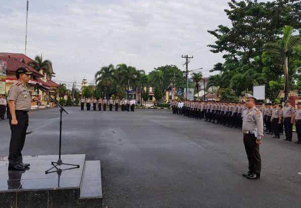 Pimpin Apel Terakhir, Kapolres Deli Serdang Tegaskan Personil Jangan Gunakan Narkoba