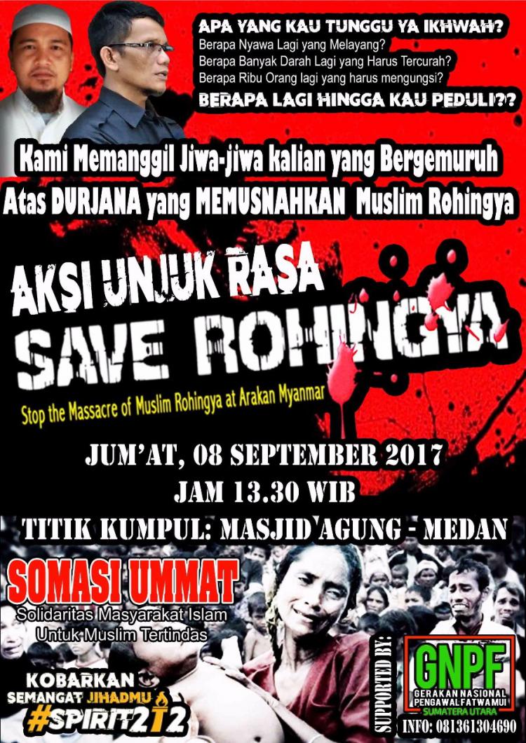 GNPF MUI Sumut Ajak Masyarakat Muslim Ikut Aksi Peduli Rohingya 