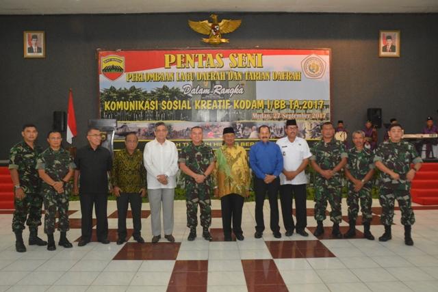 Sambut HUT TNI ke-72, Kodam I/BB Gelar Lomba Lagu dan Tari Daerah