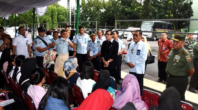 Menkumham Tinjau Pelaksanaan Seleksi CPNS di Kodam I/BB