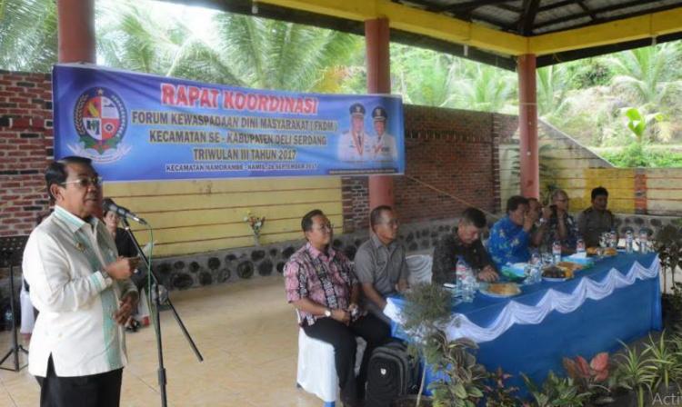 Wabup Deliserdang Ajak FKDM Menjadi Stabilisator dan Dinamisator