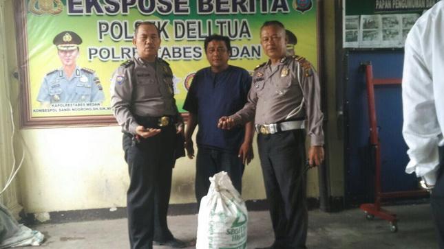 Maling Kemiri Ditangkap Polsek Delitua