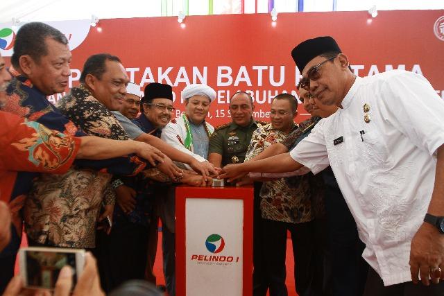 Pelindo 1 Lakukan Peletakan Batu Pertama Pembangunan Masjid di Belawan