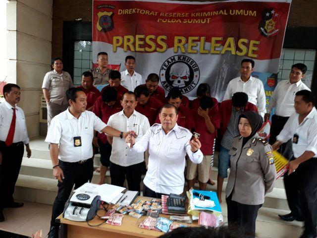 Tembak Ikan dan Tembak Buaya, 10 Orang Diringkus Polisi di Komplek Stabat City