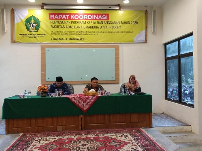 FAH UIN Ar-Raniry Gelar Rakor Program Kerja dan Anggaran 2020