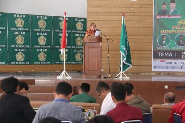 Pengurus Himpunan Mahasiswa Al Washliyah Medan Dilantik