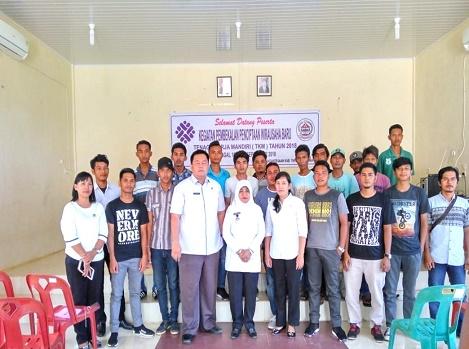 Dinas Naker Kabupaten Tapteng Laksanakan Pembekalan Penciptaan Wirausaha Baru TKM Tahun 2018 