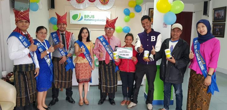 HPN, BPJS Ketenagakerjaan Karo Serahkan Jaminan Kematian dan Jaminan Hari Tua