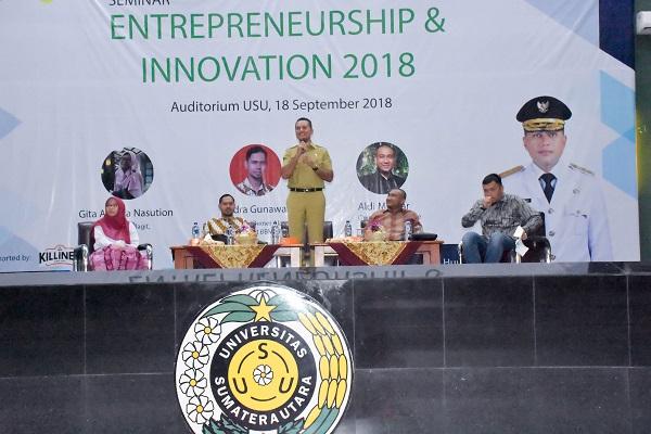 Ke USU, Wagub Musa Rajekshah: Pemuda Harus Berani Jadi Entrepreneur dan Pemimpin