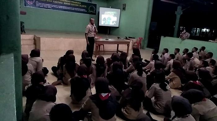 Kodim 0204/DS Bekali Wawasan Anti Narkoba dan Larangan Seks Bebas ke Pelajar Pramuka Sakawira