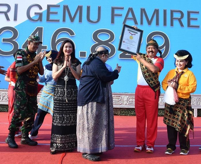 Rekor MURI Tari Gemu Famire Lestarikan Budaya Indonesia