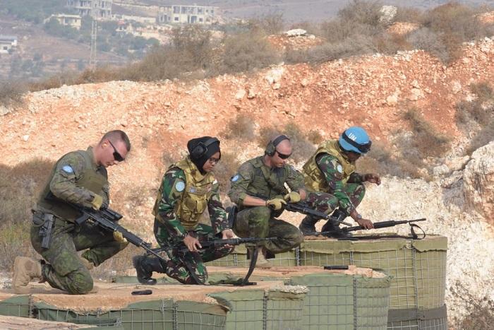 Satgas Indobatt dan Battalion Finlandia Gelar Latihan Bersama di Lebanon