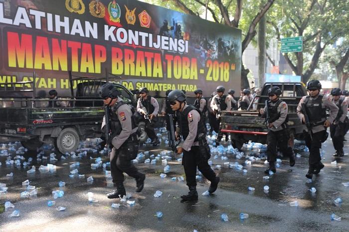 Apel Operasi Mantap Brata Toba Diikuti 14 Kompi Pasukan, Siap Amankan Pemilu 2019