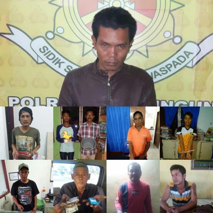 Hanya Dua Minggu, Polres Simalungun Tangkap 14 Tersangka dari 6 Kasus Judi