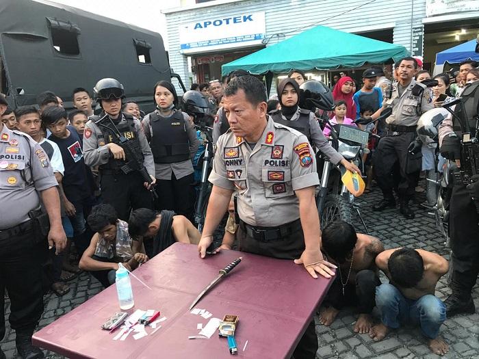Sat Sabhara Polrestabes Medan GKN ke 5 Lokasi di Kota Medan