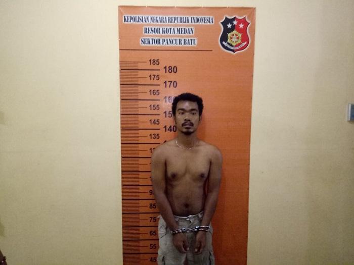 Polsek Pancurbatu Tangkap Bapak Bunuh Anak Kandungnya di Desa Namoriam